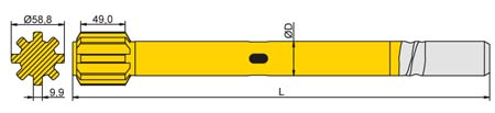 Striking Bar Tamrock T38